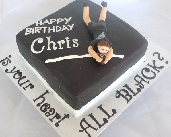 Celebrate Cakes Adult Birthday Cakes- all blacks birthday cake