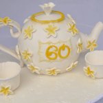Celebrate Cakes Adult Birthday Cake Tea Pot 60th Birthday Cake