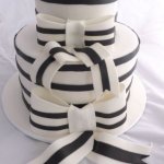 Celebrate Cakes Adult Birthday Cakes - Three Tiered Black and White Birthday Cake