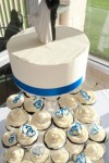 Celebrate Cakes Cupcakes - Cupcake tower with a wedding cake at the top