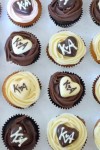 Celebrate Cakes Cupcakes - cupcakes with chocolate initials