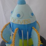 4 Rocket Ship Kids Birthday Cake