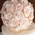 Celebrate Cakes Sugar Flowers -  A ball of ribbon-style roses