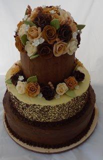 Celebrate Cakes - Rachel Wedding Cake with Sugar Roses