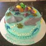 34 Childrens Birthday Cake Under the Sea Design