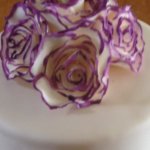 Celebrate Cakes Sugar Flowers - sugar ivory roses with hand painted petal edges