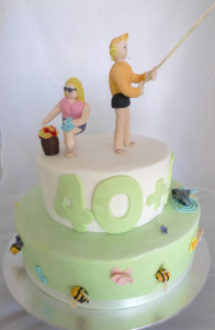 Perth Adult Birthday Cake - Two tiered birthday cake