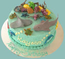 under the sea kids birthday cake